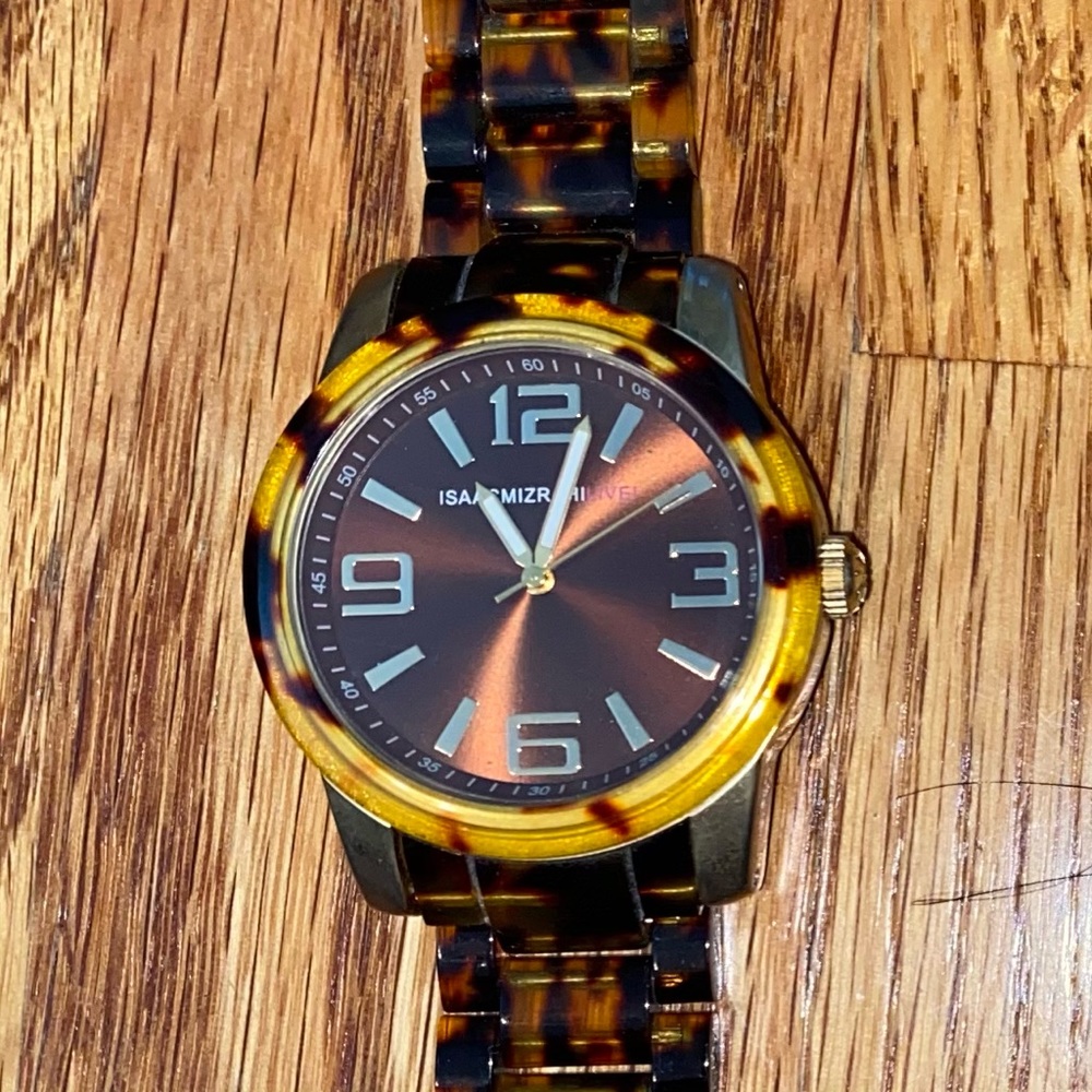 Isaac Mizrahi Tortoise Watch